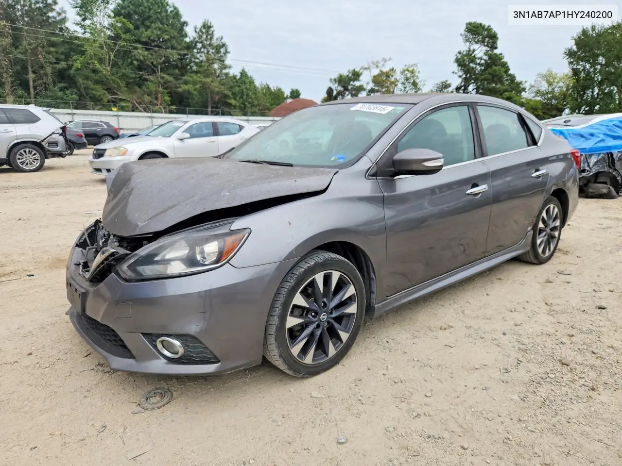 NISSAN SENTRA 2017, VIN 3N1AB7AP1HY240200
