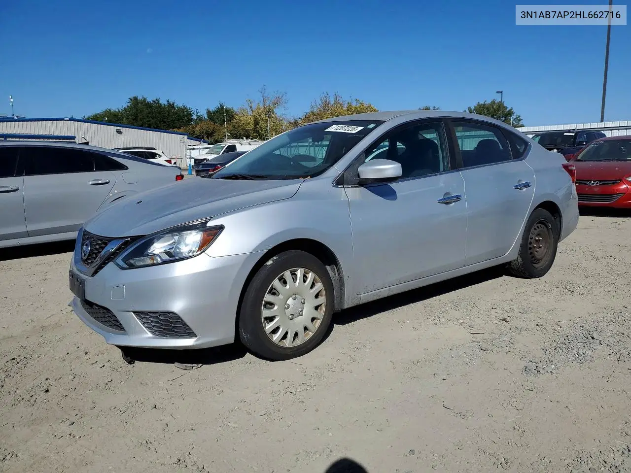 NISSAN SENTRA 2017, VIN 3N1AB7AP2HL662716