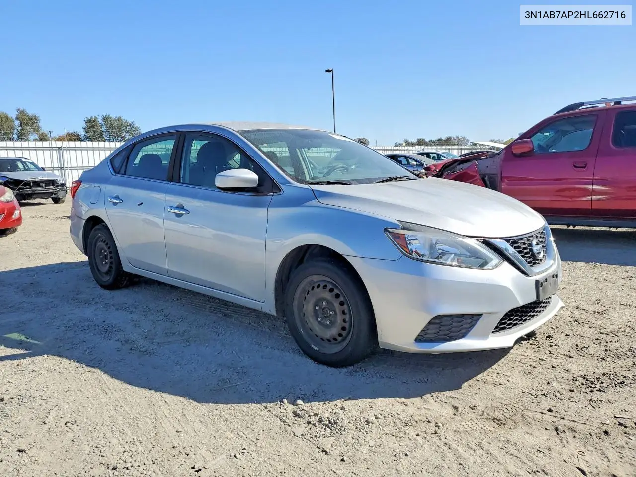 2017 NISSAN SENTRA VIN 3N1AB7AP2HL662716 — фото 4