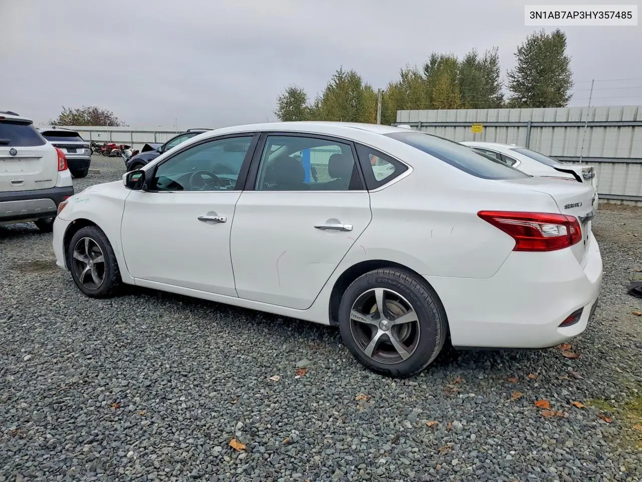 2017 NISSAN SENTRA VIN 3N1AB7AP3HY357485 — фото 2
