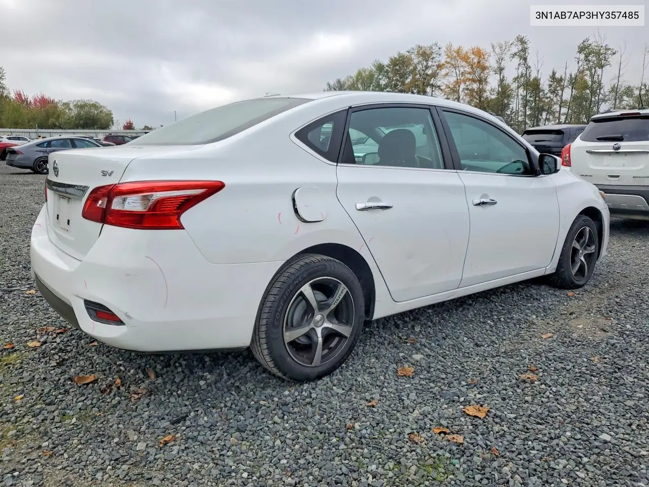 2017 NISSAN SENTRA VIN 3N1AB7AP3HY357485 — фото 3