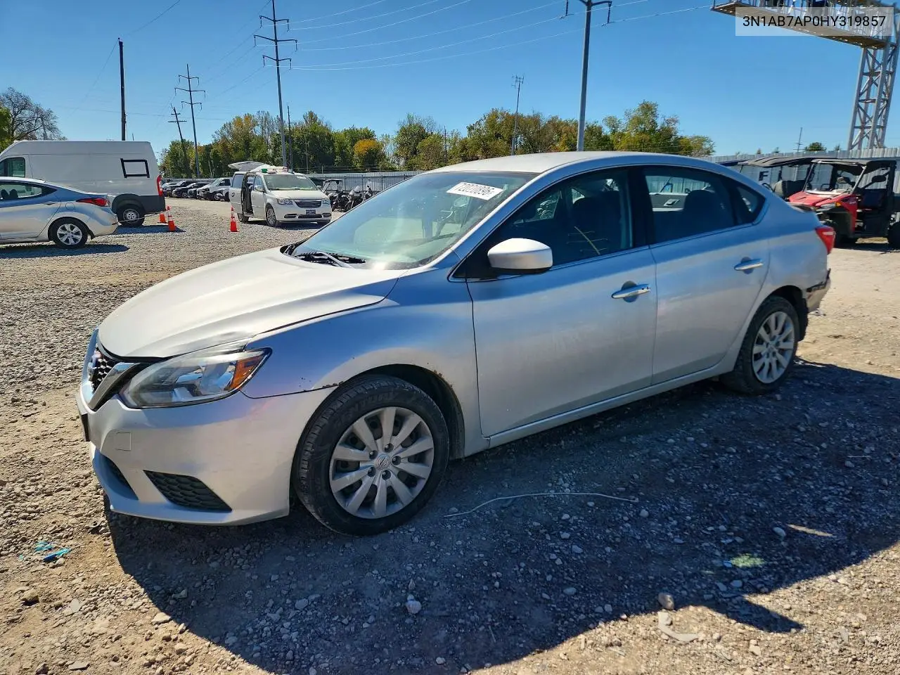 NISSAN SENTRA 2017, VIN 3N1AB7AP0HY319857