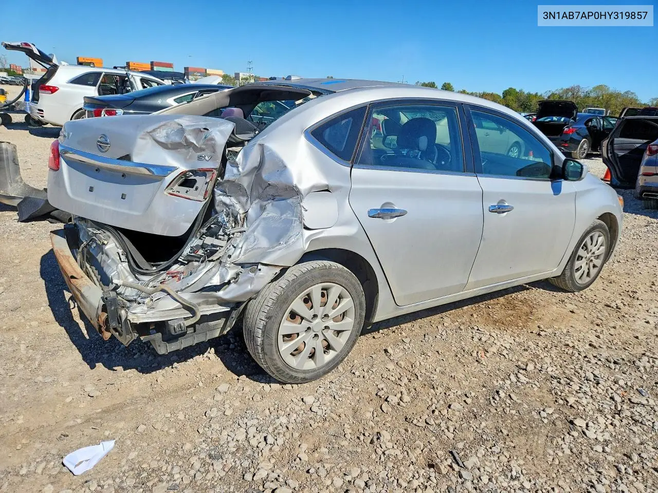 2017 NISSAN SENTRA VIN 3N1AB7AP0HY319857 — фото 3