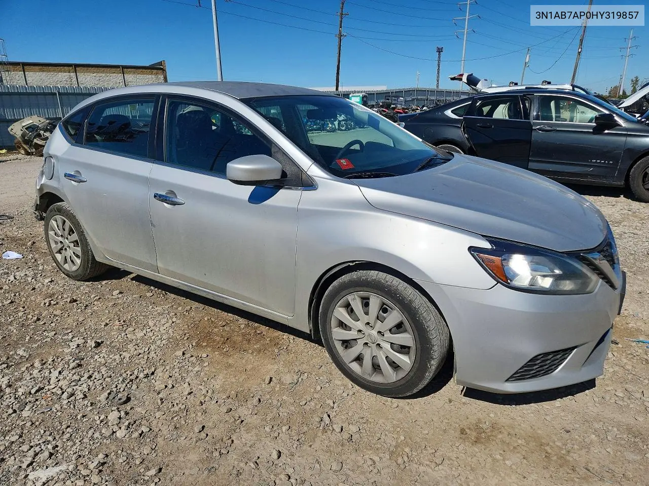 2017 NISSAN SENTRA VIN 3N1AB7AP0HY319857 — фото 4
