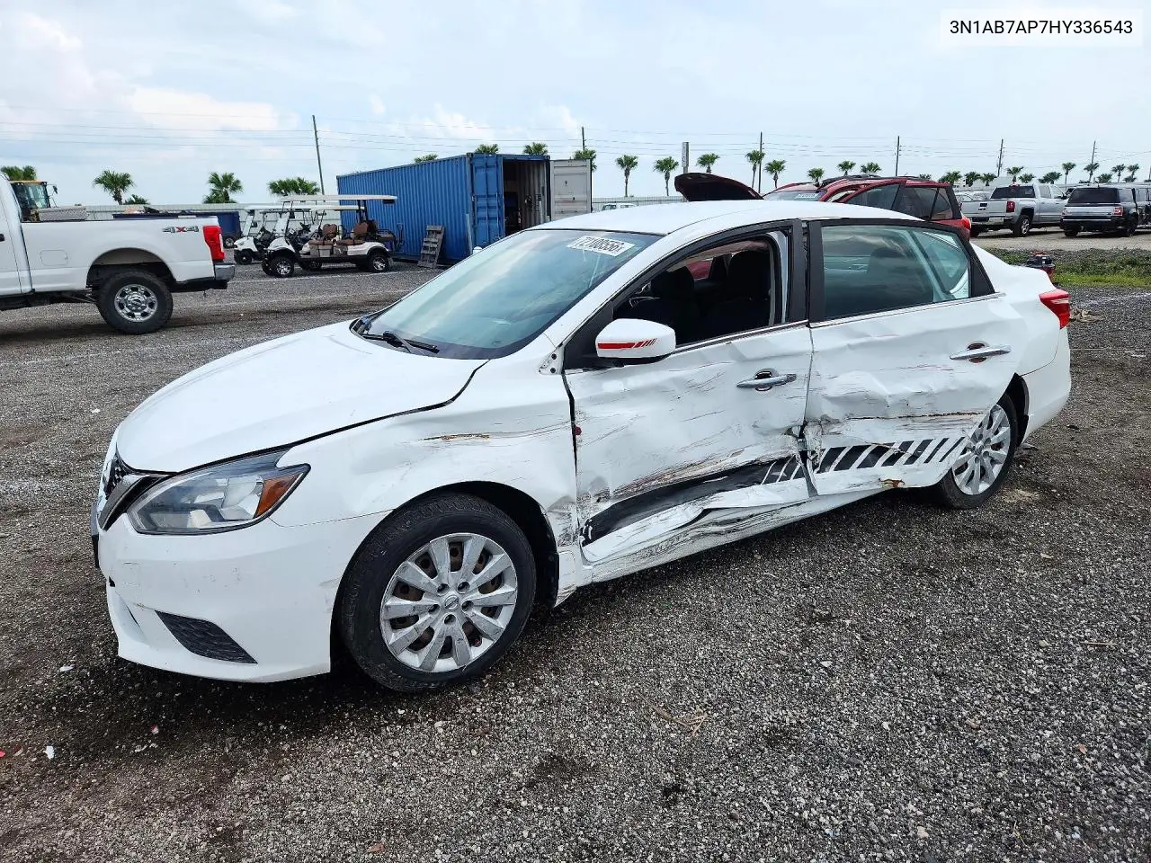NISSAN SENTRA 2017, VIN 3N1AB7AP7HY336543