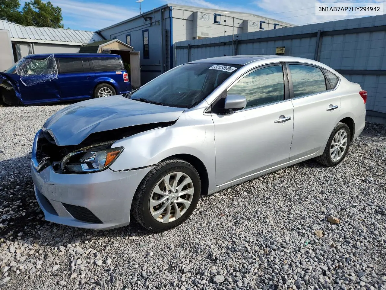 NISSAN SENTRA 2017, VIN 3N1AB7AP7HY294942