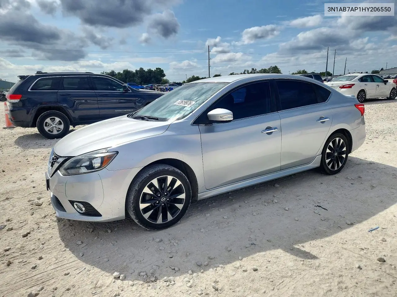 NISSAN SENTRA 2017, VIN 3N1AB7AP1HY206550