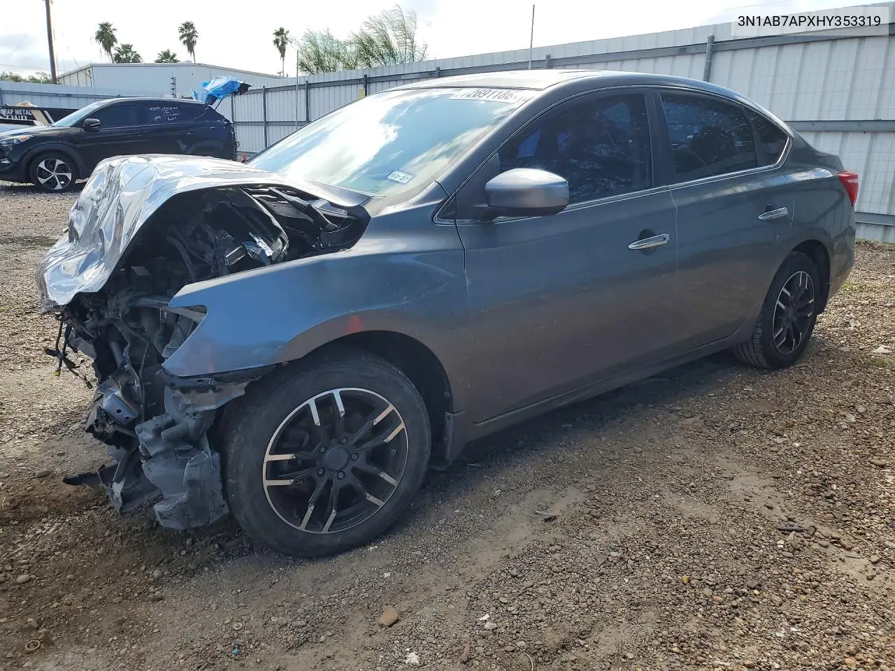 NISSAN SENTRA 2017, VIN 3N1AB7APXHY353319