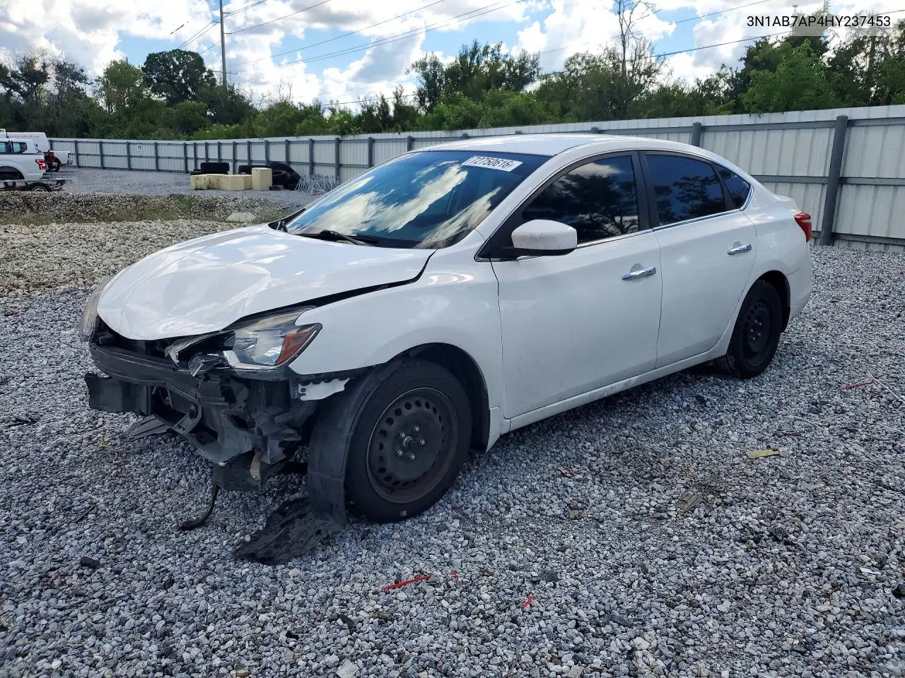NISSAN SENTRA 2017, VIN 3N1AB7AP4HY237453