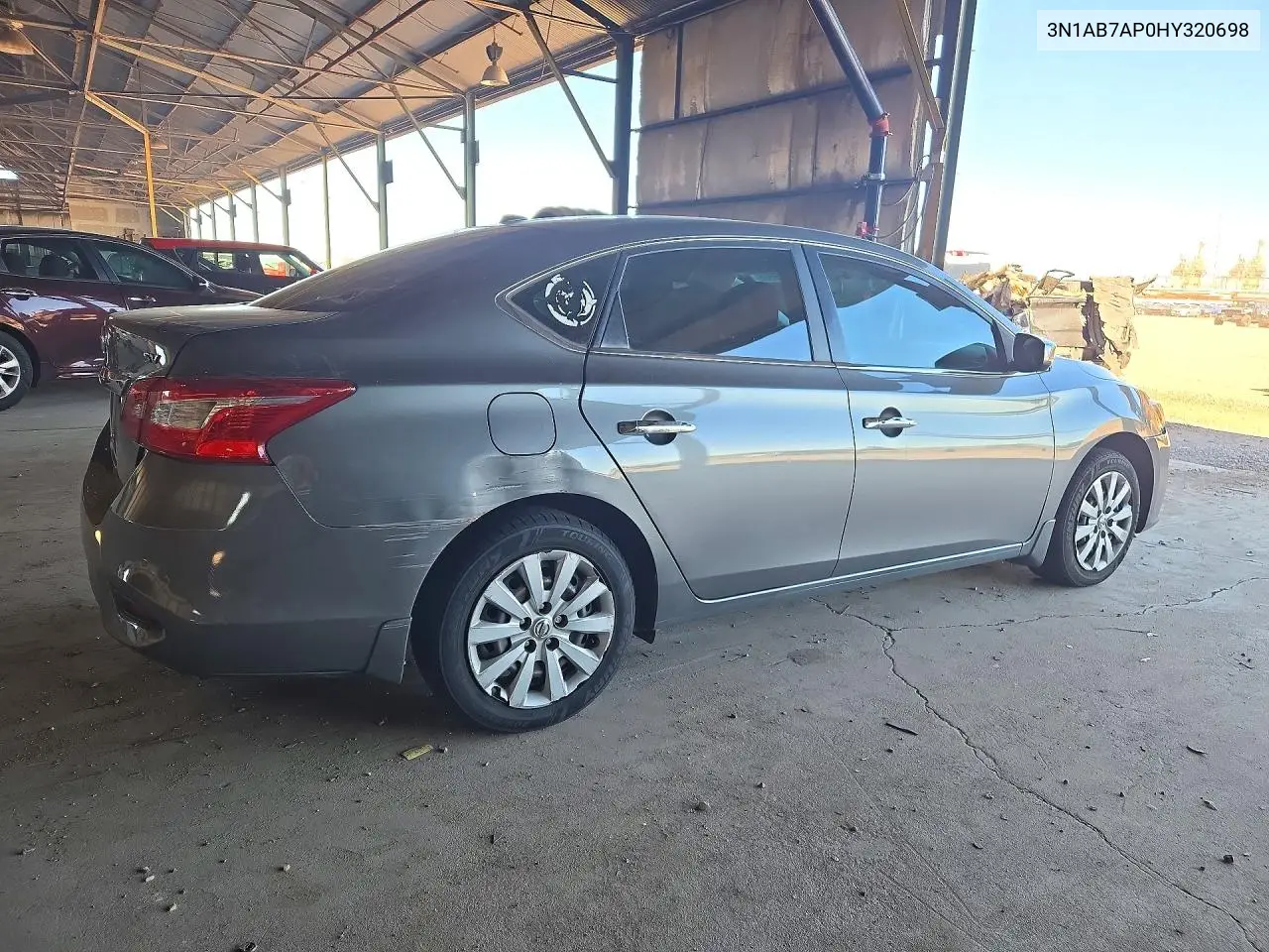 2017 NISSAN SENTRA VIN 3N1AB7AP0HY320698 — фото 3