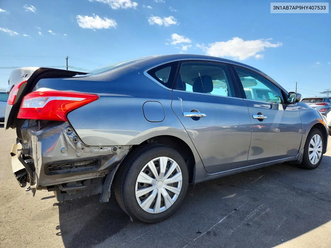 2017 NISSAN SENTRA VIN 3N1AB7AP9HY407533 — фото 3
