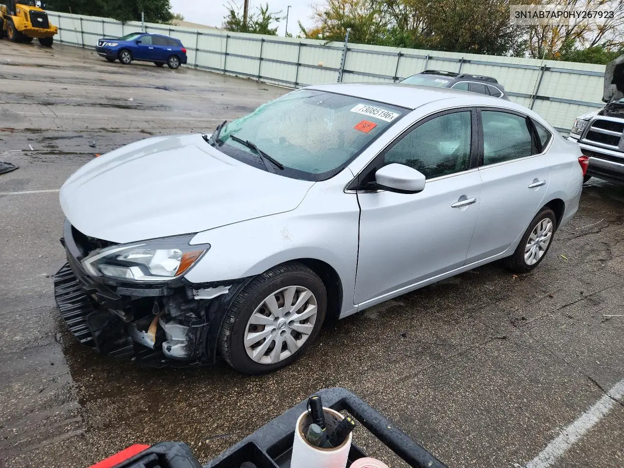 NISSAN SENTRA 2017, VIN 3N1AB7AP0HY267923