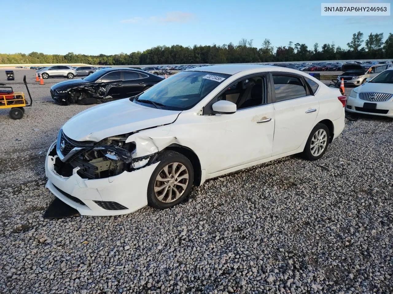 NISSAN SENTRA 2017, VIN 3N1AB7AP6HY246963