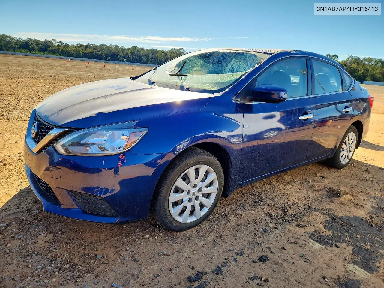 NISSAN SENTRA 2017, VIN 3N1AB7AP4HY316413