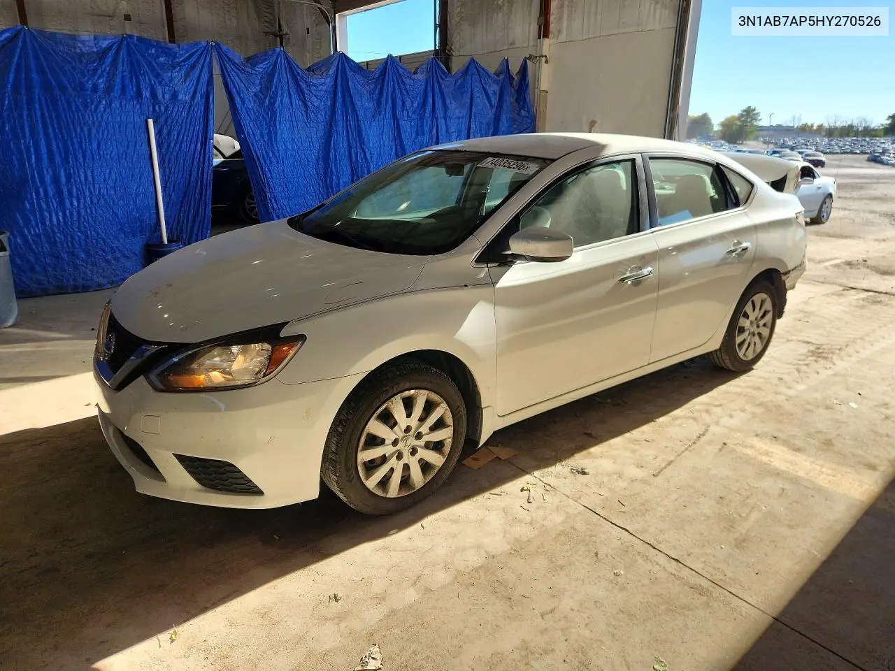 NISSAN SENTRA 2017, VIN 3N1AB7AP5HY270526