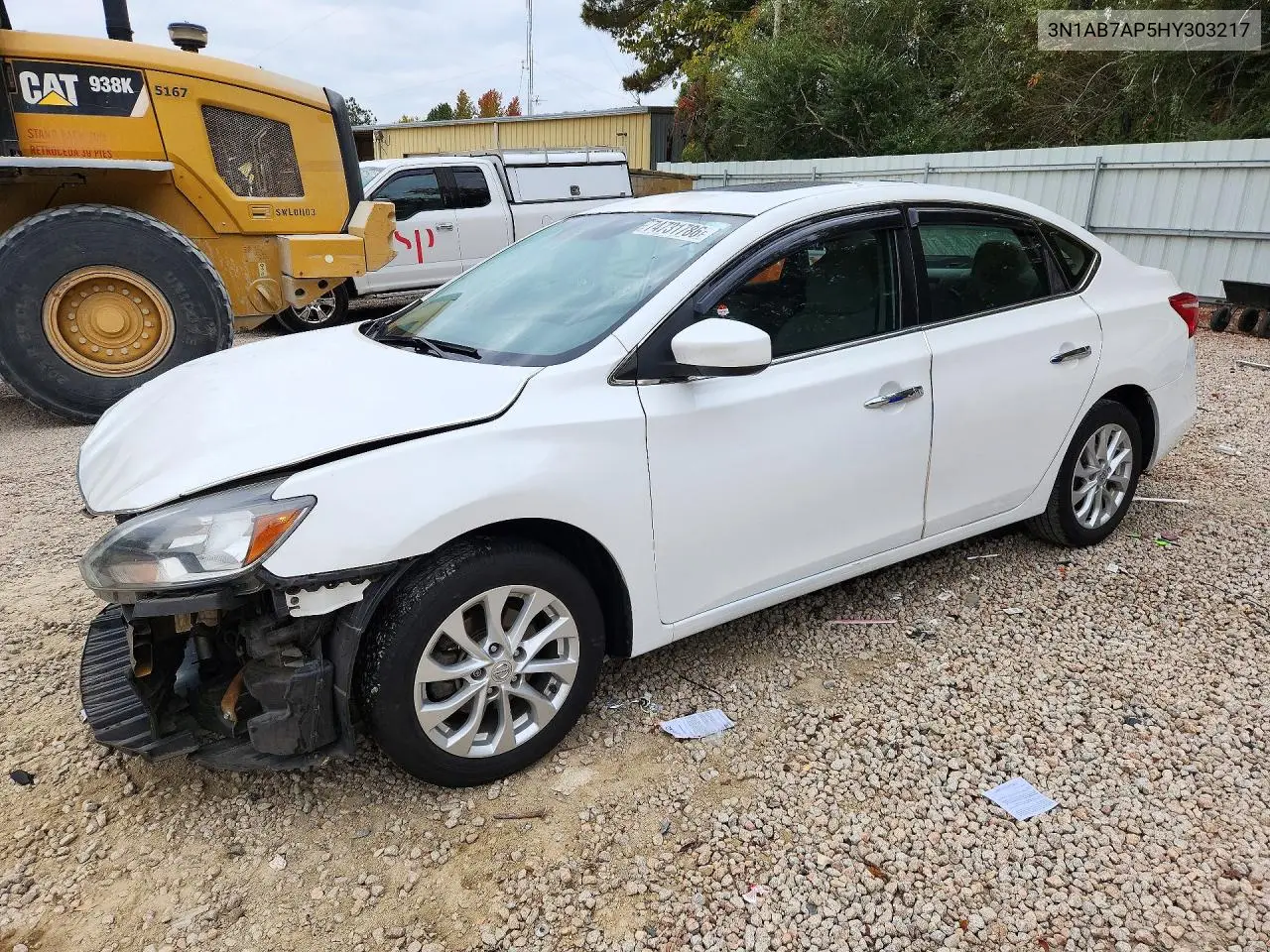 NISSAN SENTRA 2017, VIN 3N1AB7AP5HY303217