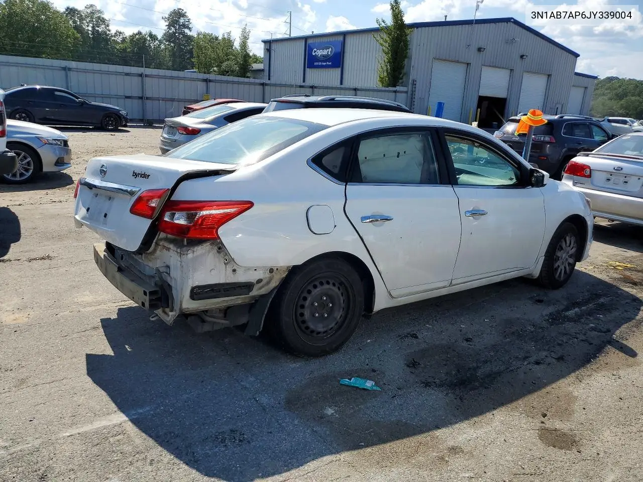 2018 NISSAN SENTRA VIN 3N1AB7AP6JY339004 — фото 3