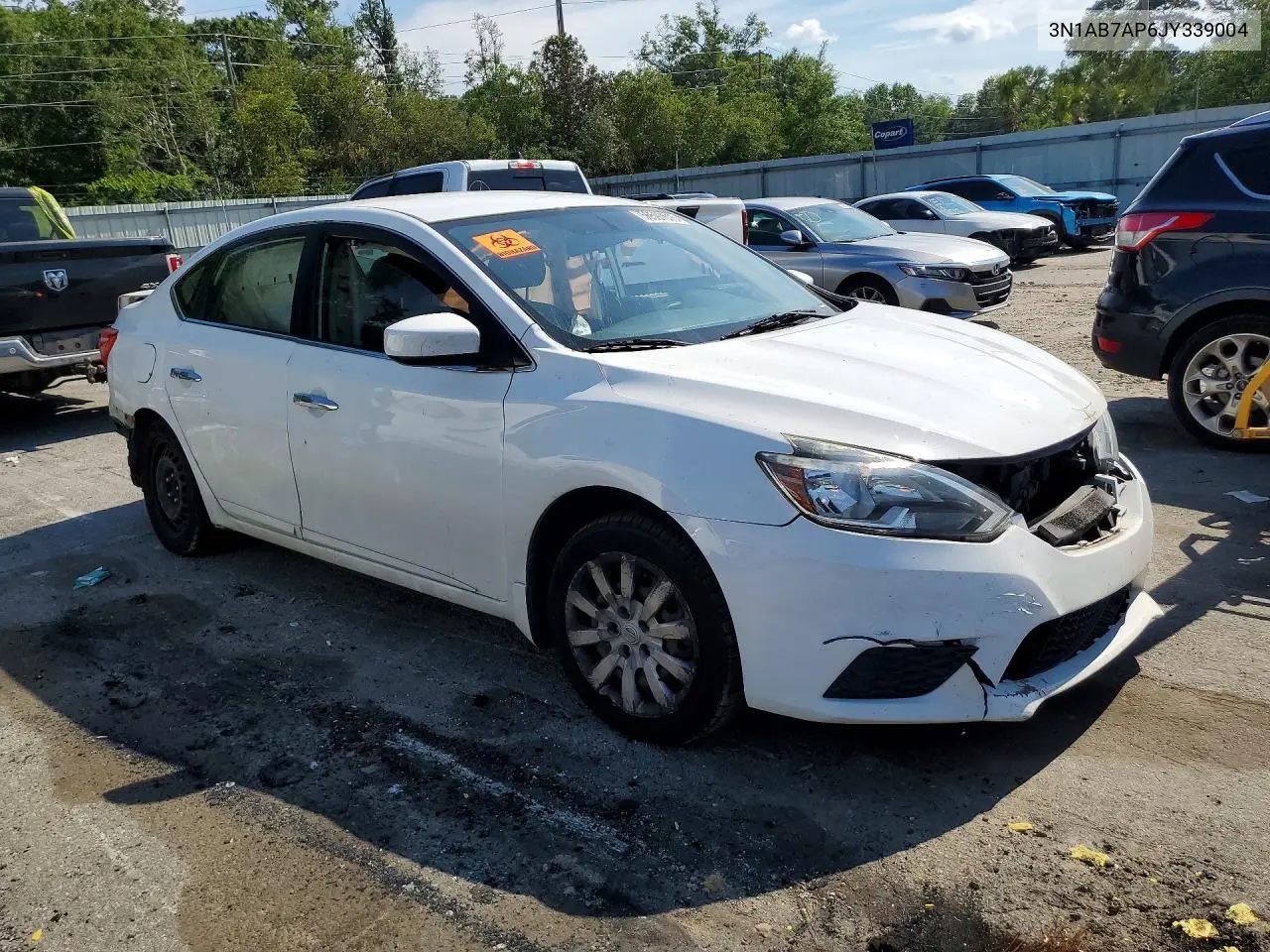2018 NISSAN SENTRA VIN 3N1AB7AP6JY339004 — фото 4