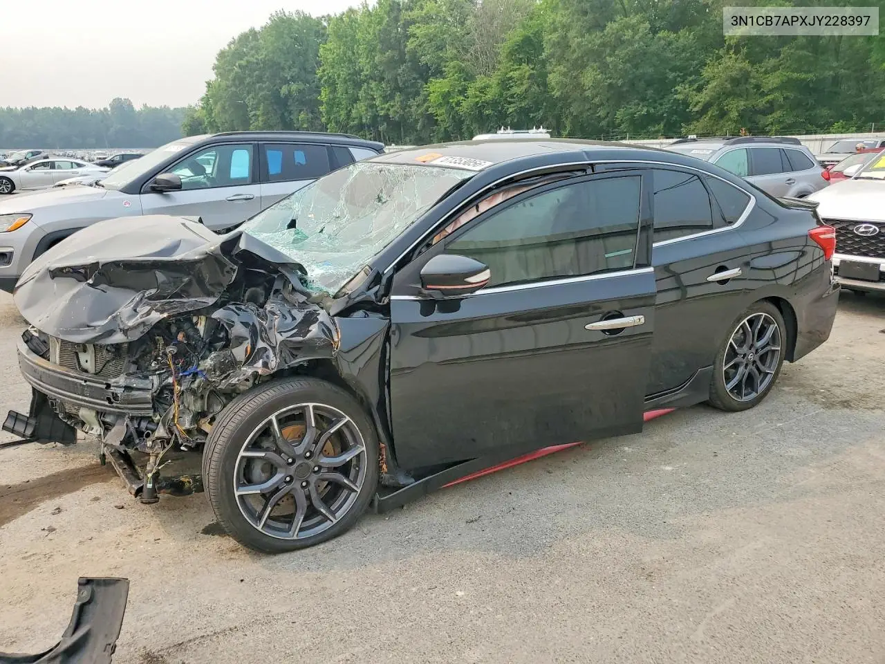 NISSAN SENTRA 2018, VIN 3N1CB7APXJY228397