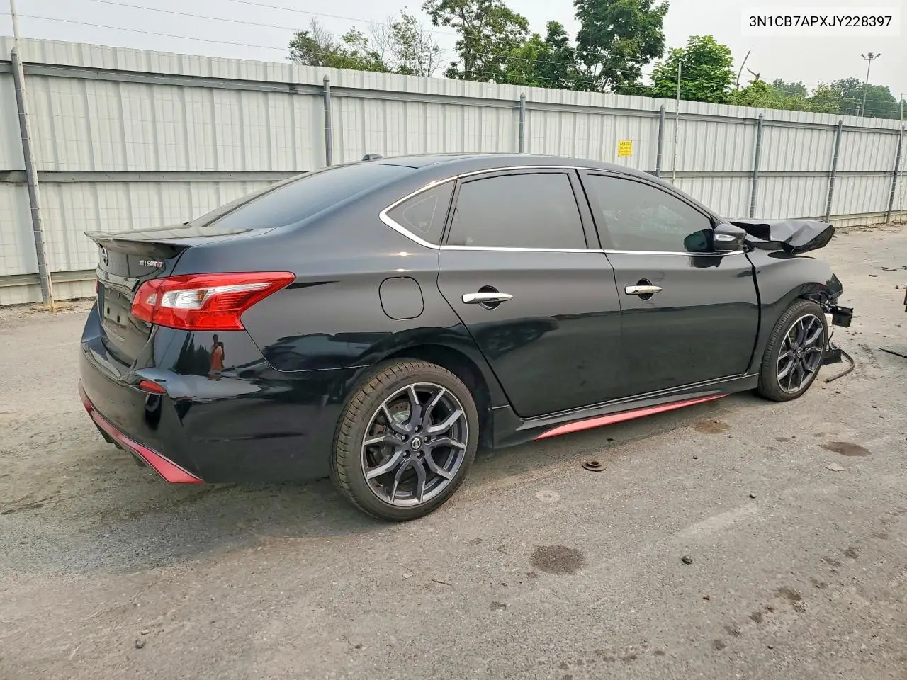 2018 NISSAN SENTRA VIN 3N1CB7APXJY228397 — фото 3