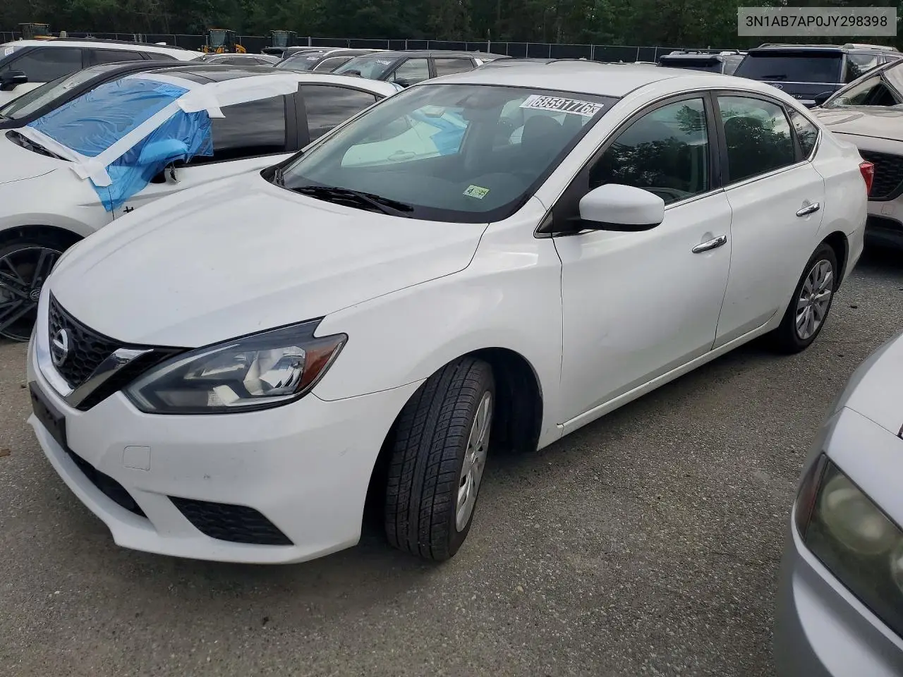 NISSAN SENTRA 2018, VIN 3N1AB7AP0JY298398
