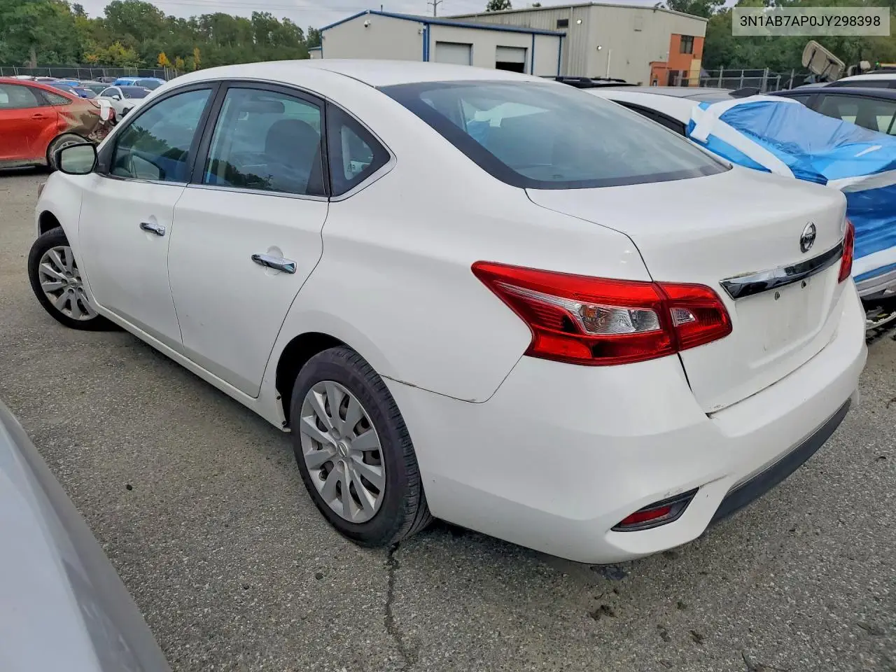 2018 NISSAN SENTRA VIN 3N1AB7AP0JY298398 — фото 2