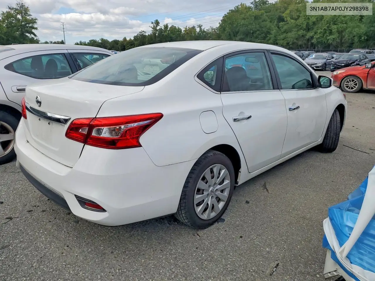 2018 NISSAN SENTRA VIN 3N1AB7AP0JY298398 — фото 3