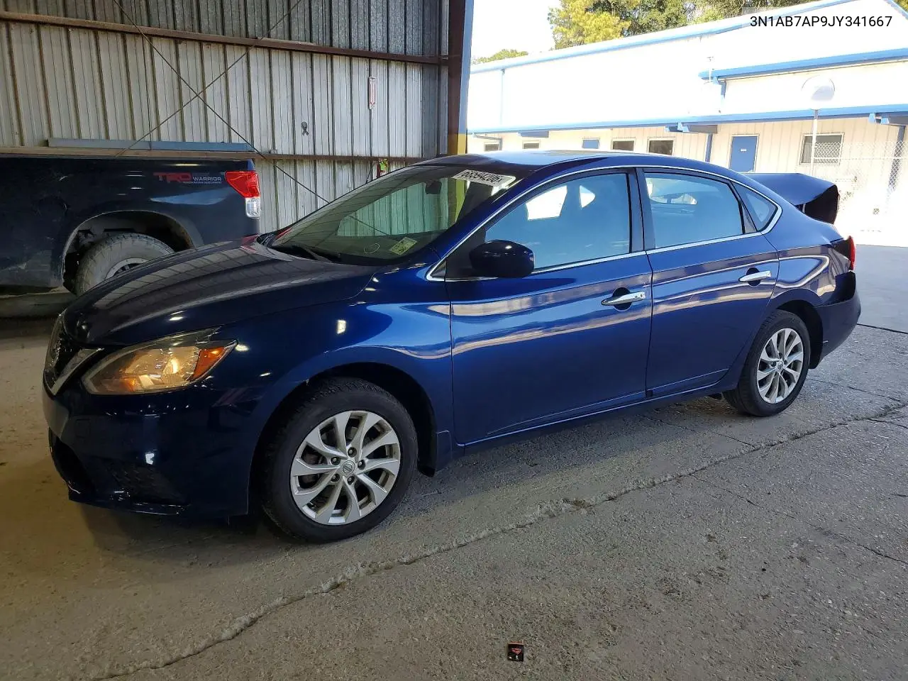 NISSAN SENTRA 2018, VIN 3N1AB7AP9JY341667
