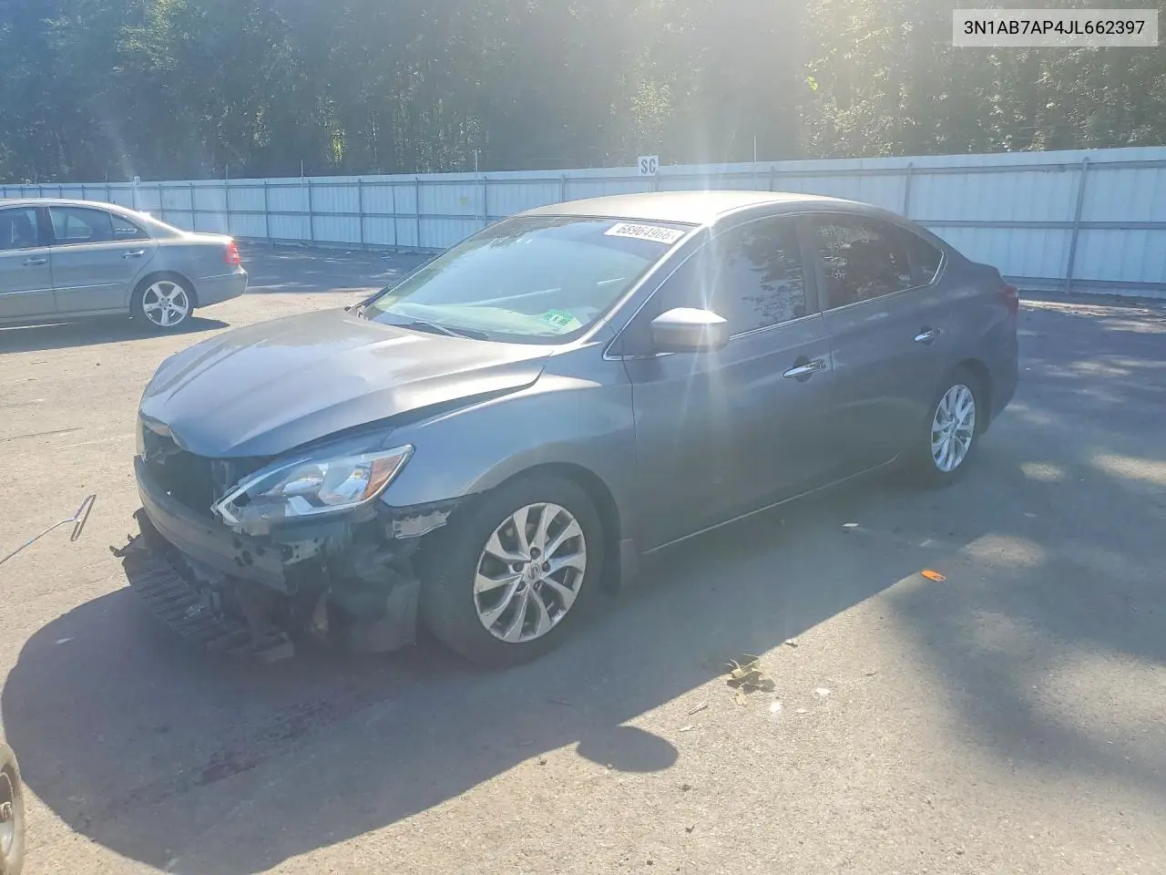 NISSAN SENTRA 2018, VIN 3N1AB7AP4JL662397