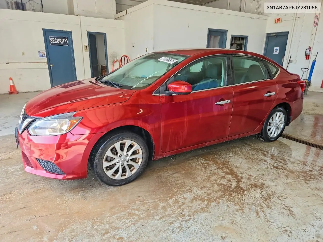 NISSAN SENTRA 2018, VIN 3N1AB7AP6JY281055