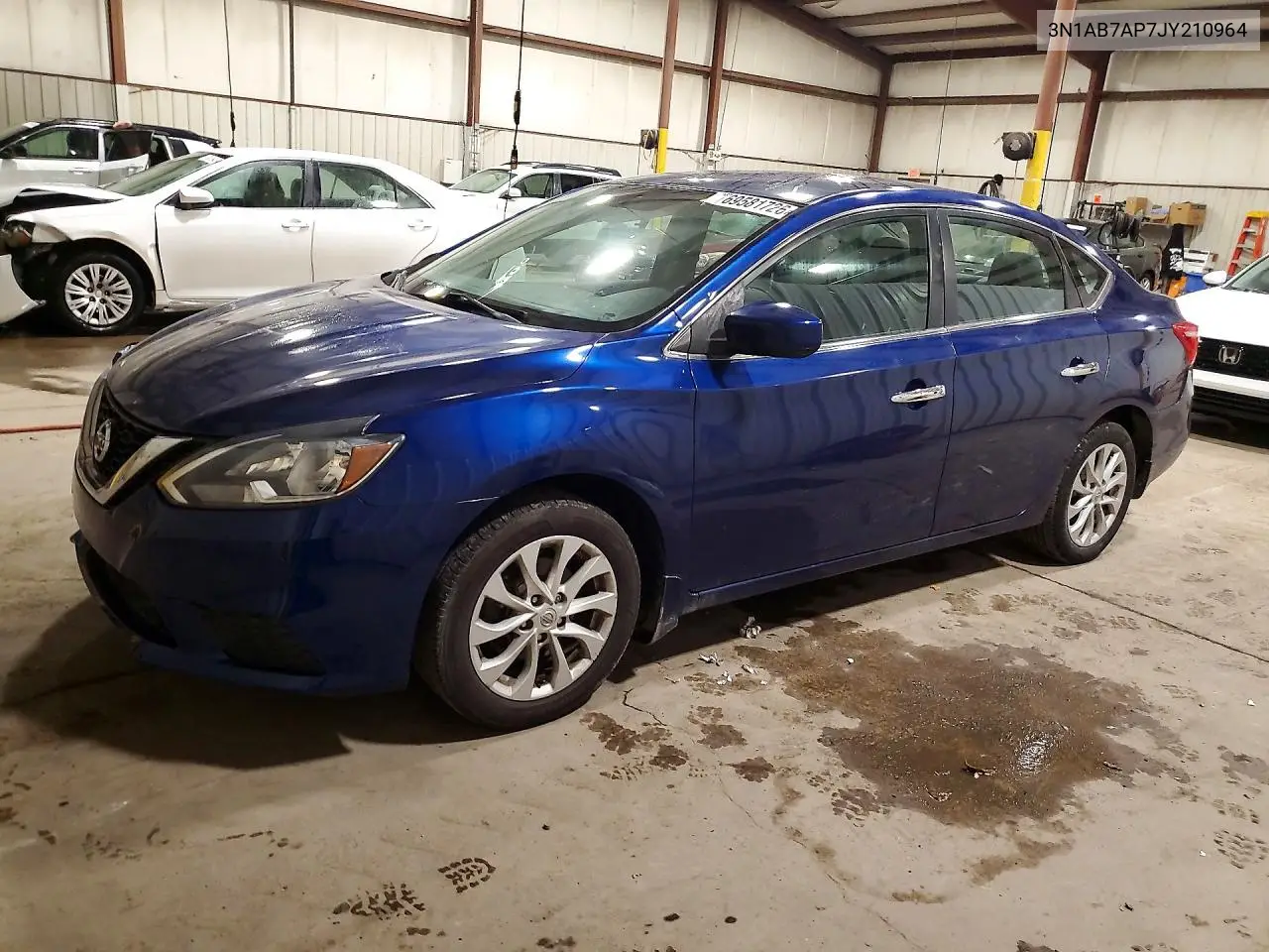 NISSAN SENTRA 2018, VIN 3N1AB7AP7JY210964