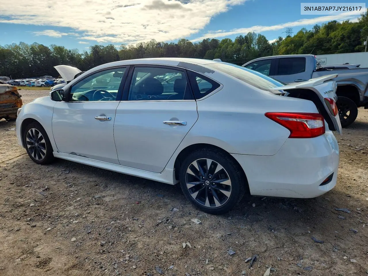 2018 NISSAN SENTRA VIN 3N1AB7AP7JY216117 — фото 2
