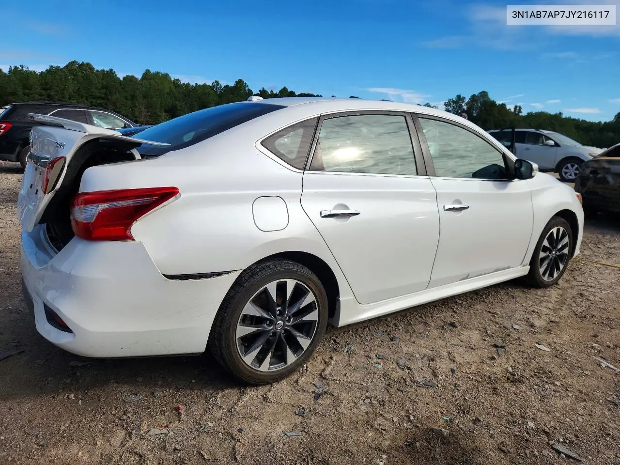 2018 NISSAN SENTRA VIN 3N1AB7AP7JY216117 — фото 3