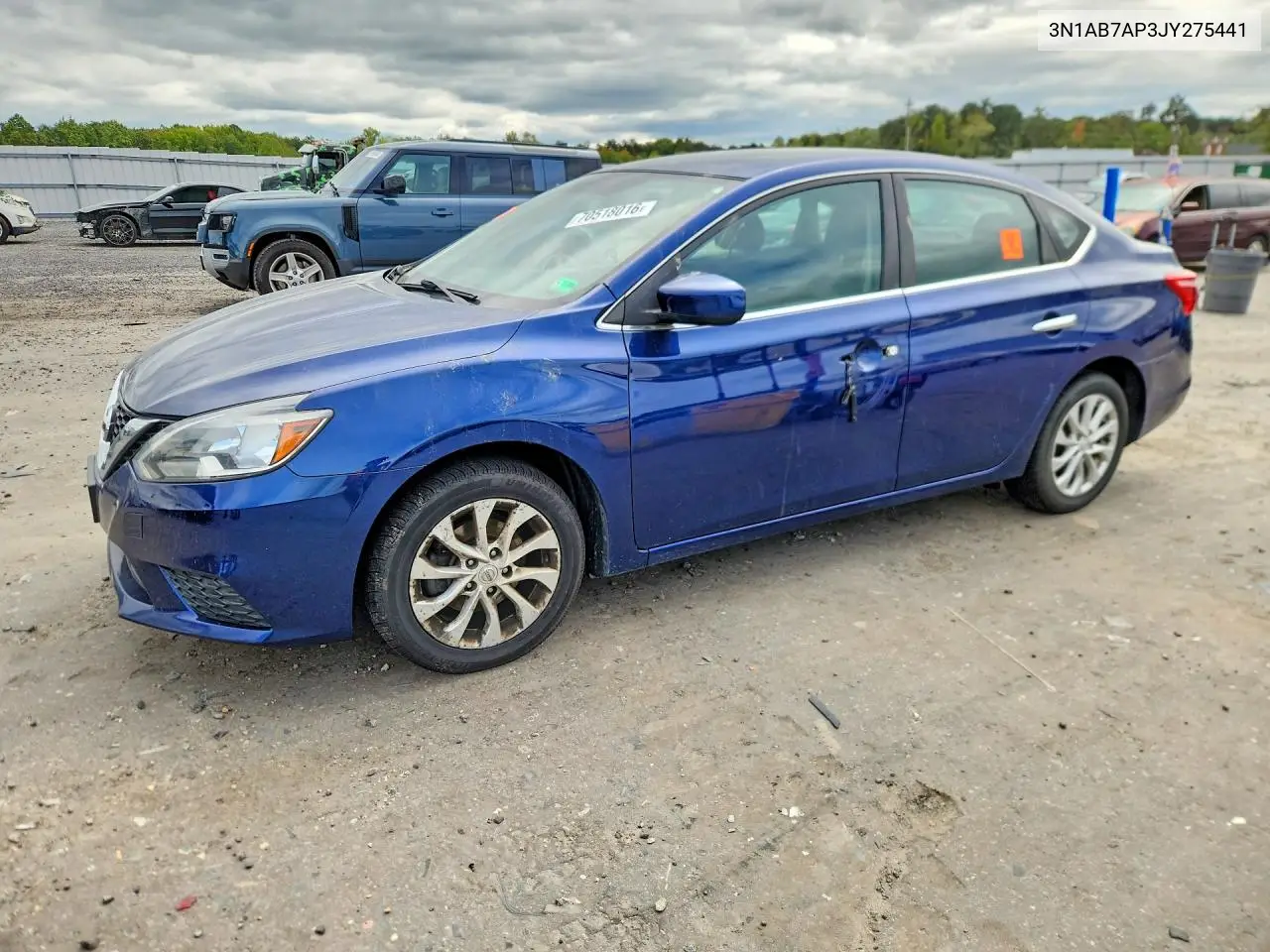 NISSAN SENTRA 2018, VIN 3N1AB7AP3JY275441