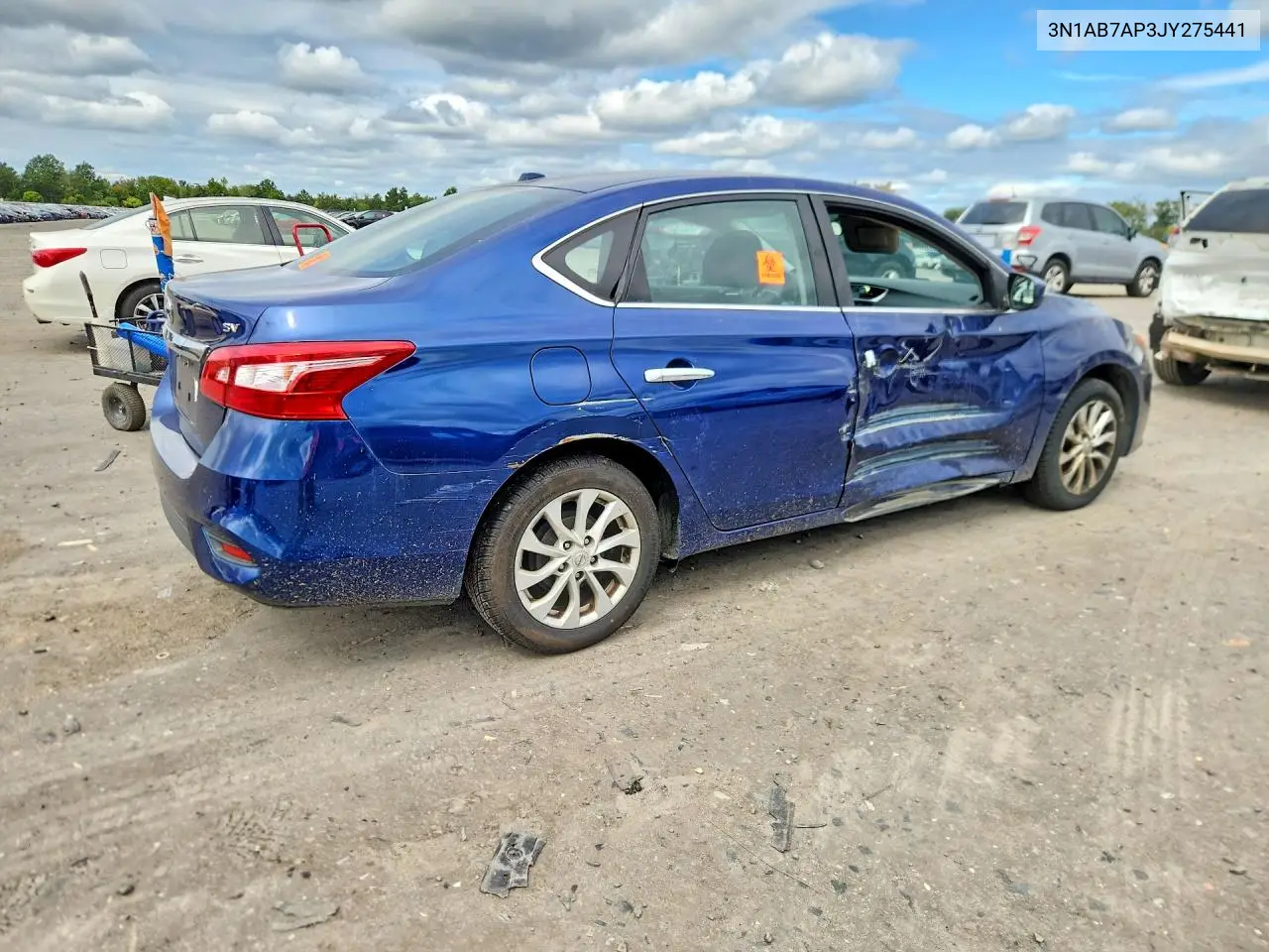 2018 NISSAN SENTRA VIN 3N1AB7AP3JY275441 — фото 3