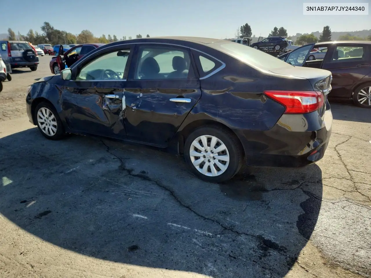 2018 NISSAN SENTRA VIN 3N1AB7AP7JY244340 — фото 2