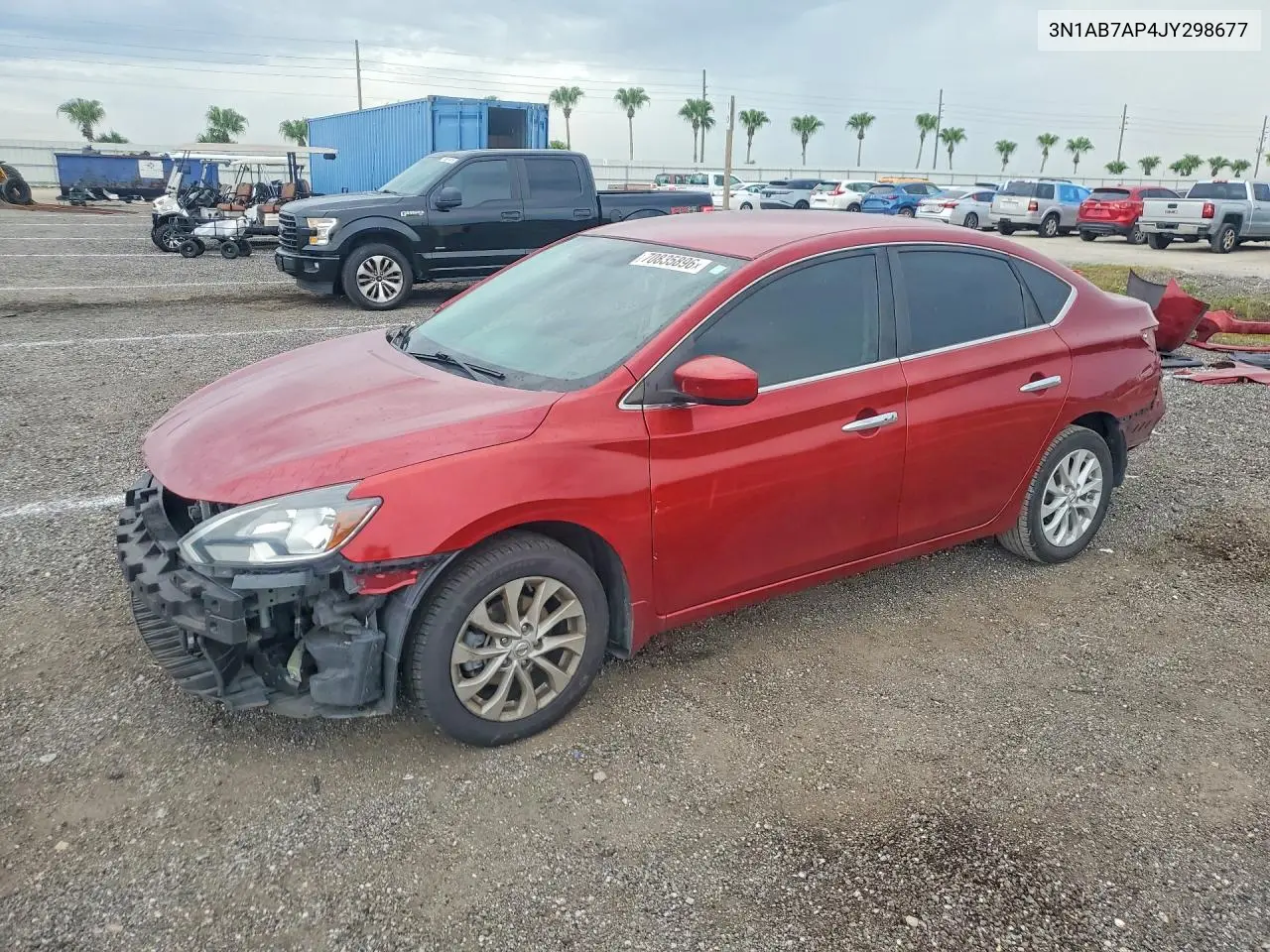 NISSAN SENTRA 2018, VIN 3N1AB7AP4JY298677