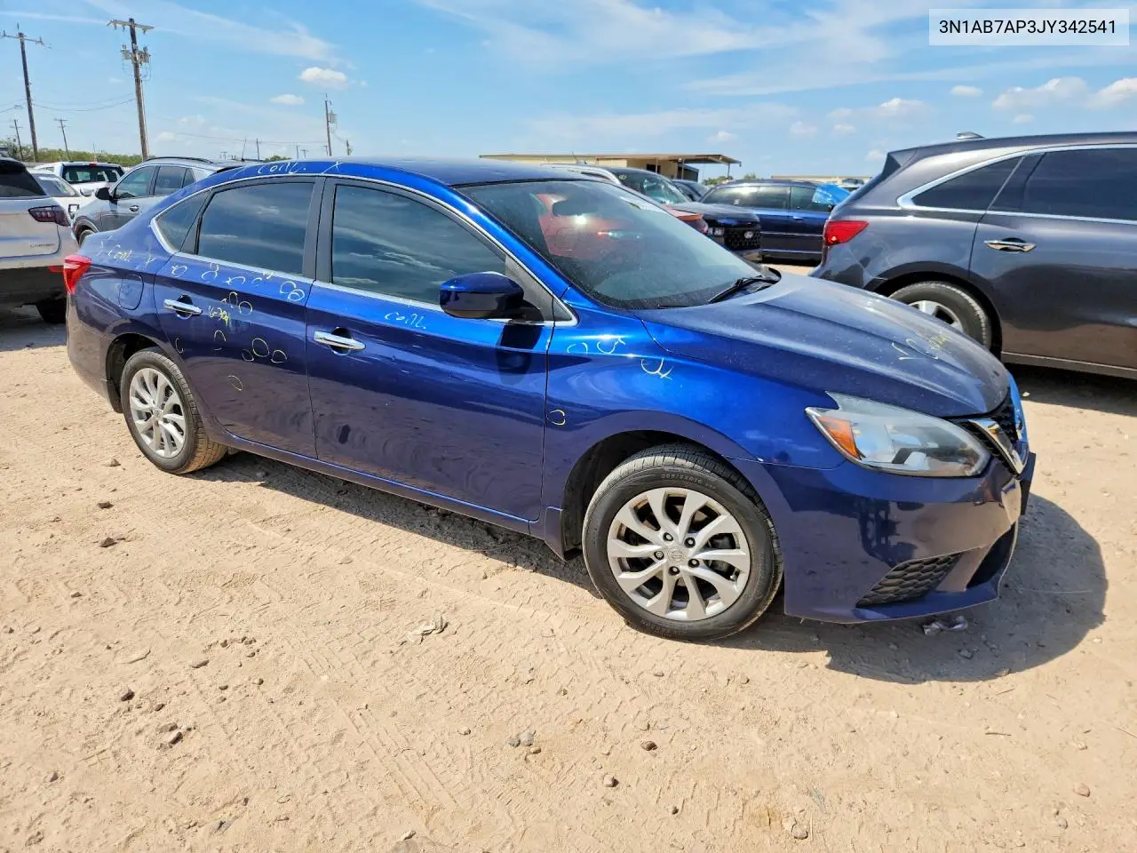 2018 NISSAN SENTRA VIN 3N1AB7AP3JY342541 — фото 4
