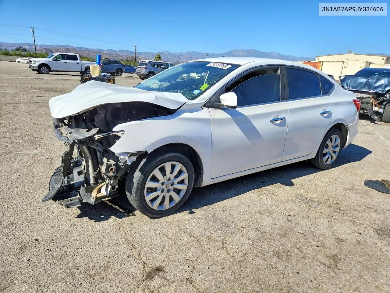NISSAN SENTRA 2018, VIN 3N1AB7AP9JY334606