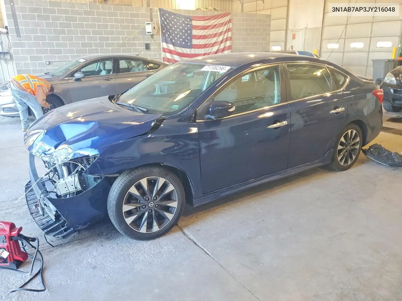 NISSAN SENTRA 2018, VIN 3N1AB7AP3JY216048