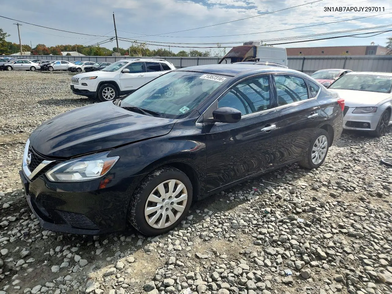 NISSAN SENTRA 2018, VIN 3N1AB7AP0JY297011