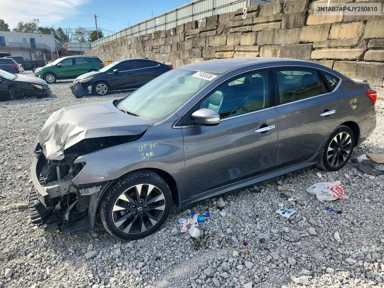 NISSAN SENTRA 2018, VIN 3N1AB7AP4JY250810
