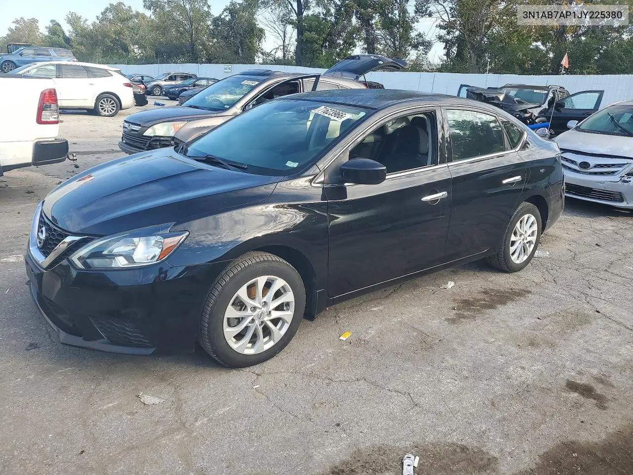 NISSAN SENTRA 2018, VIN 3N1AB7AP1JY225380