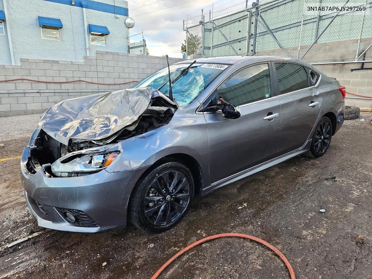 NISSAN SENTRA 2018, VIN 3N1AB7AP6JY297269