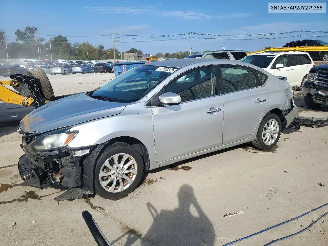 NISSAN SENTRA 2018, VIN 3N1AB7AP2JY279366