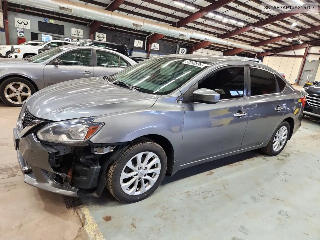 2018 NISSAN SENTRA VIN 3N1AB7AP1JY215707 — фото 3
