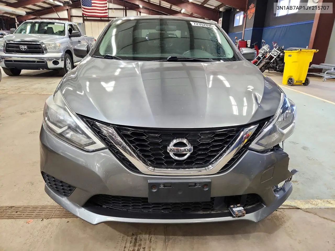 2018 NISSAN SENTRA VIN 3N1AB7AP1JY215707 — фото 2
