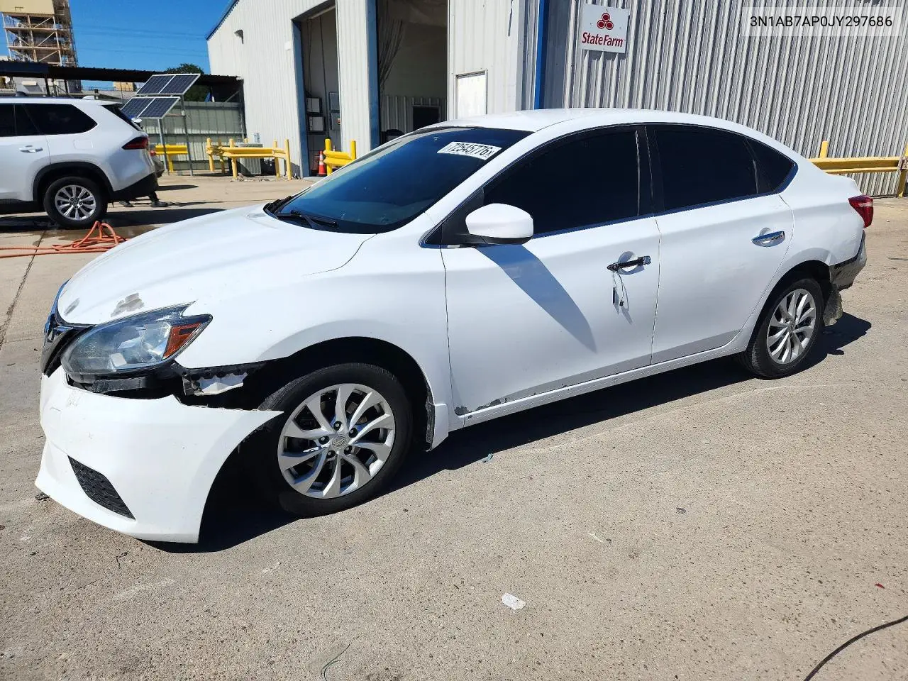 NISSAN SENTRA 2018, VIN 3N1AB7AP0JY297686