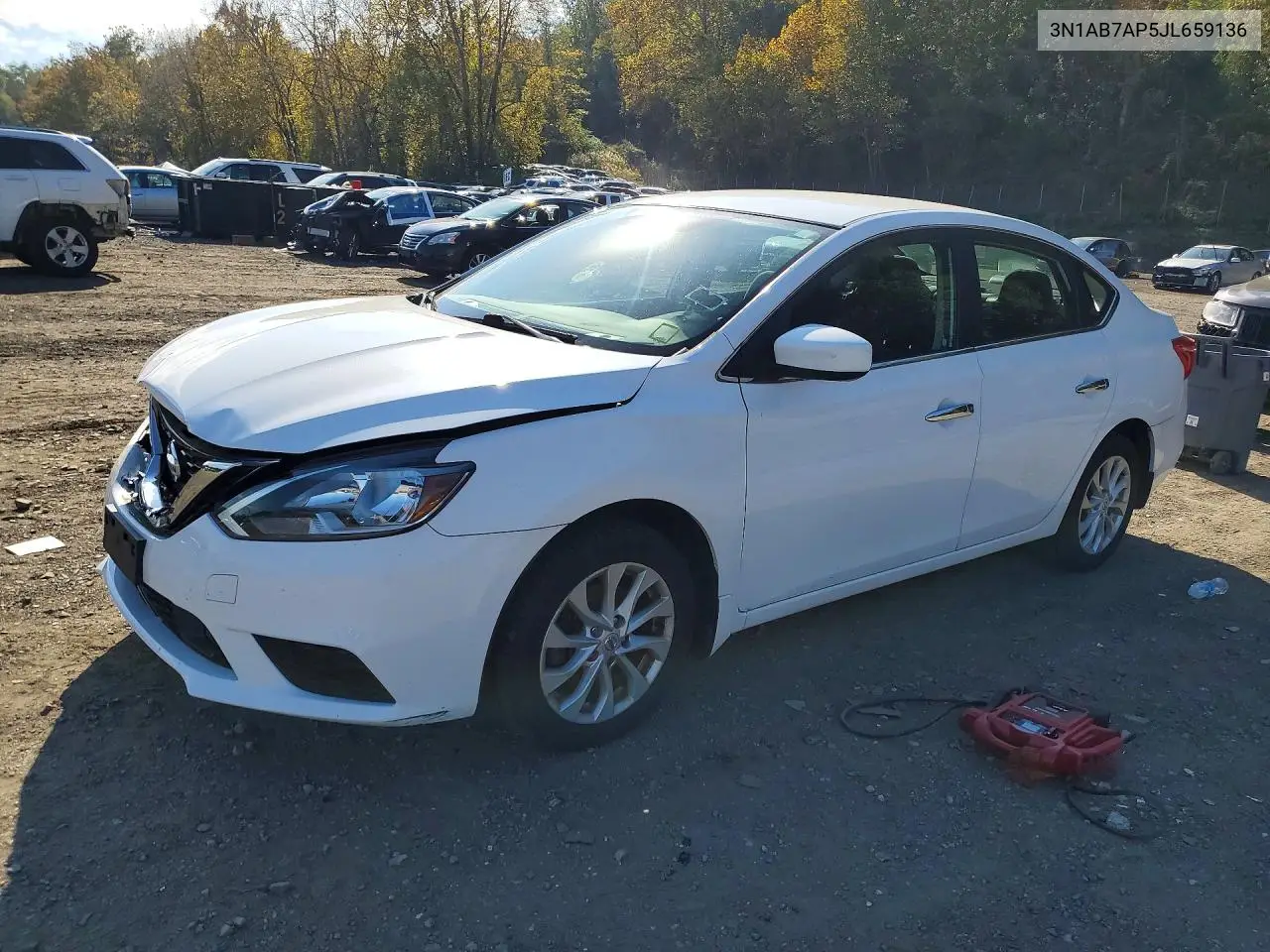 NISSAN SENTRA 2018, VIN 3N1AB7AP5JL659136