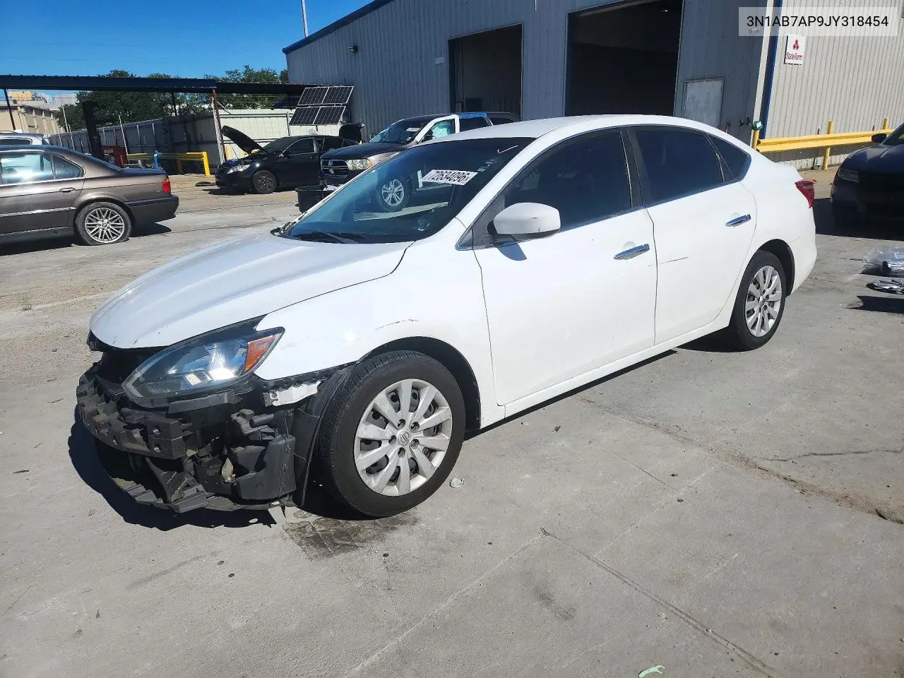 NISSAN SENTRA 2018, VIN 3N1AB7AP9JY318454
